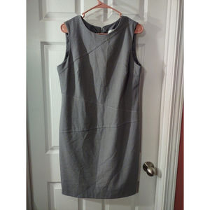 Sandra Darren Dress Size 12 Gray Sleeveless
